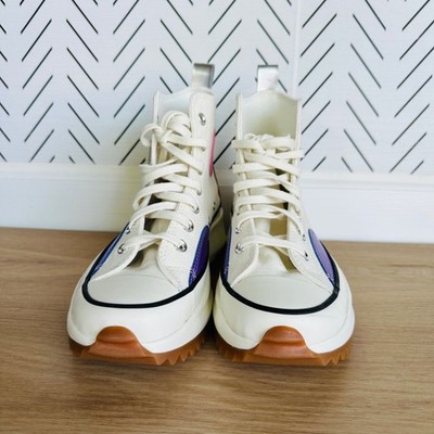 ⭐Converse Run Star Hike Hi Platform Sz 8 Mens Shoes Beige Purple Sneaker A09796C ⭐Converse Run Star Hike Hi Platform 6.5 Mens Shoes Beige  main image 2