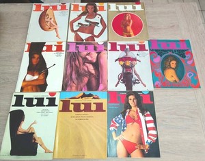 * LOT DE 20 MAGAZINES LUI des années 1965 à 1969 ( JANE FONDA  CLAUDIA CARDINALE