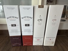 Bowmore 15 & 18 Jahre,  Lagavulin 8 & 10 Jahre Single Malt