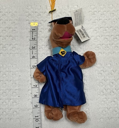 Vintage Warner Bros Scooby Doo Graduation Plush Stuffed Animal 2000 With Tag - Afbeelding 7 van 7