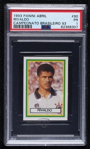 1993 Panini Abril Campeonato Brasileiro 93 Rivaldo #90 PSA 1