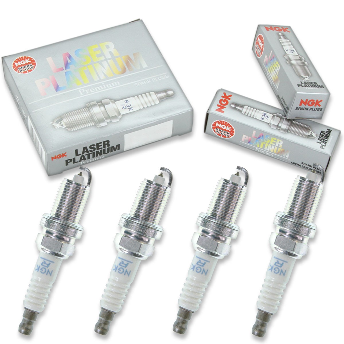 4 pcs NGK Laser Platinum Spark Plugs for 2009-2010 Dodge Journey 2.4L L4 - dj