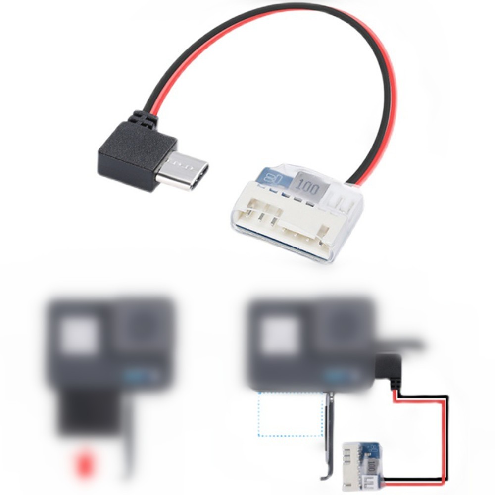 90°  Type C To 5V Balance Plug Charging Cable For Gopro 6/7/8/9 FPV Drone Camera thumbnail 10