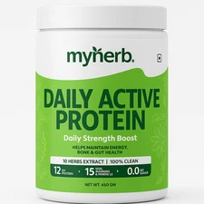 MYHERB Daily Active Protein | Whey + Pea Blend | Chocolate flvr 450G Pack Of 1