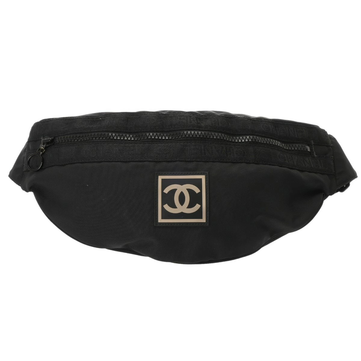 Chanel Sport Line Black Womens Nylon Waist Pack