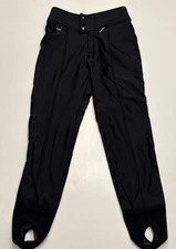 Spyder Stirrup Tech Tapered Ski Leggings Womens 10 Black Padded Snow Pants Nylon