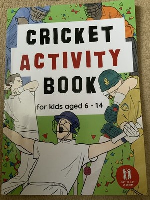 Cricket Activity Book For Kids Aged 6-14: Cricket Them... by Dot to Dot Learning