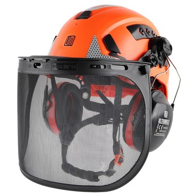 All-in-1 System II Class Forestry Helmet, Logger Helmet with Metal Mesh Shiel...