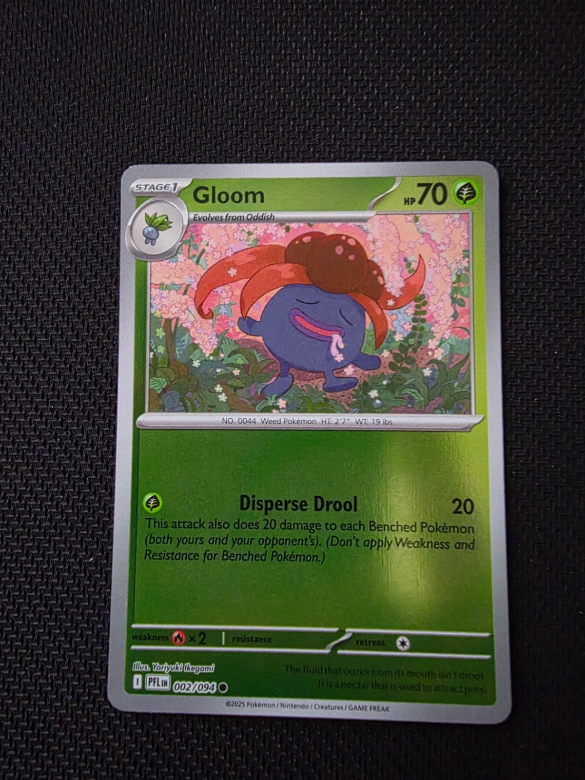 Gloom Common ME02: Phantasmal Flames Reverse Holofoil 002/094 NM