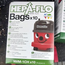 Numatic NVM-1CH 9L HEPA-FLO Vacuum Cleaner Filter Bags - Pack of 10 (604015)
