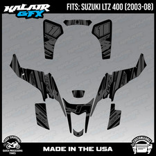 Graphics Kit for Suzuki ATV LTZ400 (2003-2008) Razor Series - SMOKE