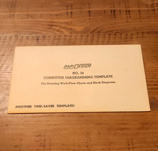 RapiDesign No. 54 Computer Diagramming Template Stencil