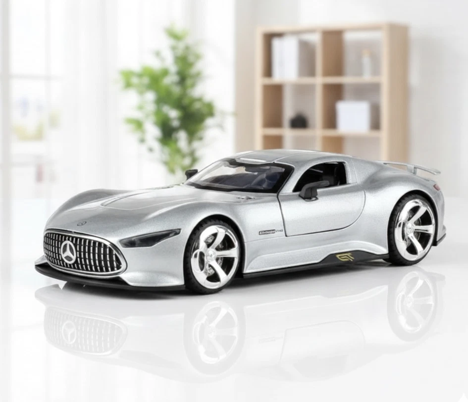 1:32 Mercedes-Benz AMG Vision GT Diecast Alloy Supercar Model - Sound Light Door - Image 3 of 4