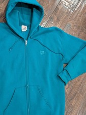 Vintage 1990 Large United States Olympic Team Full Zip Sweatshirt Turquoise