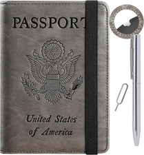 Airtag Passport Holder, Travel Essentials, Passport Cover, RFID Wallet