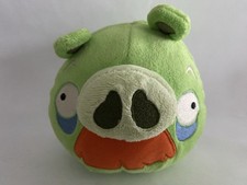 Angry Birds 5" Green Grandpa Mustache Pig Bad Piggies Plush Toy - No Sound