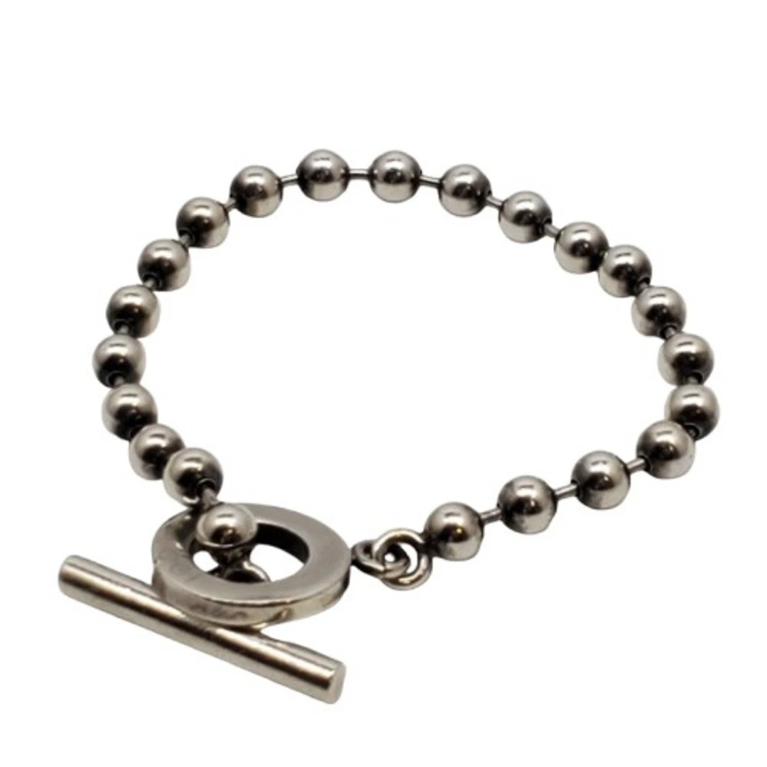 Gucci Chaîne Boule Bracelet Argent Sv925 Accessoires Femme Bijoux Occasion NE51 0