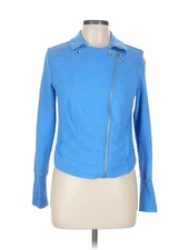 H By Halston Women Blue Jacket 10