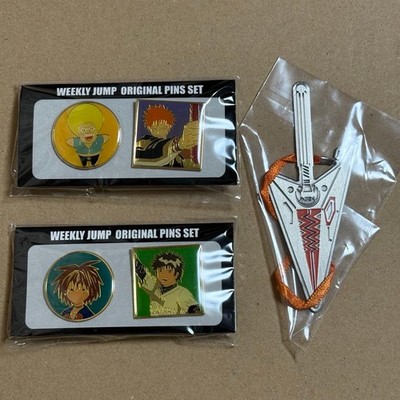 Shonen Jump Pins Anstecker Set Bleach Bobobo Busou Renkin Vintage Sammlerstück
