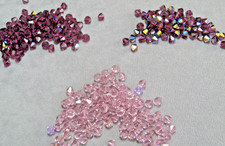 6 mm Bicone Swarovski Crystals 3Variations: Amethyst, Amethyst AB, Lt. Amethyst