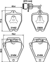 Bremsbelagsatz Scheibenbremse Hella Pagid 8DB 355 008-781 FüR C4 A6 100 Audi 4D8