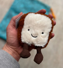 Jellycat Amuseables Toast Plush Bag Charm Keychain Cute Gift NWT w/Bag