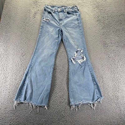 American Eagle Jeans Womens Size Blue Cotton Stretch Super