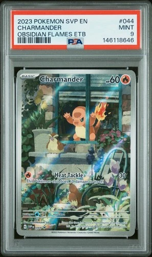 2023 POKEMON SVP EN-SV BLACK STAR PROMO #044 CHARMANDER PSA 9