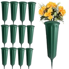 Cemetery Vases with Spikes Memorial Flower Vase Cemetery Decorations for Grav