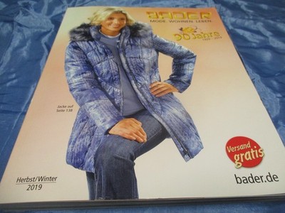 Bader  Katalog  2019 , Herbst / Winter , Mode - Wohnen - Leben , Softcover , SG