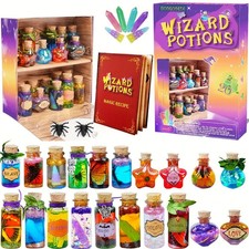 DIY Wizard Potions Kit Kids Magic Set Fairy Potion Bottles Girls Craft Gift 20pc
