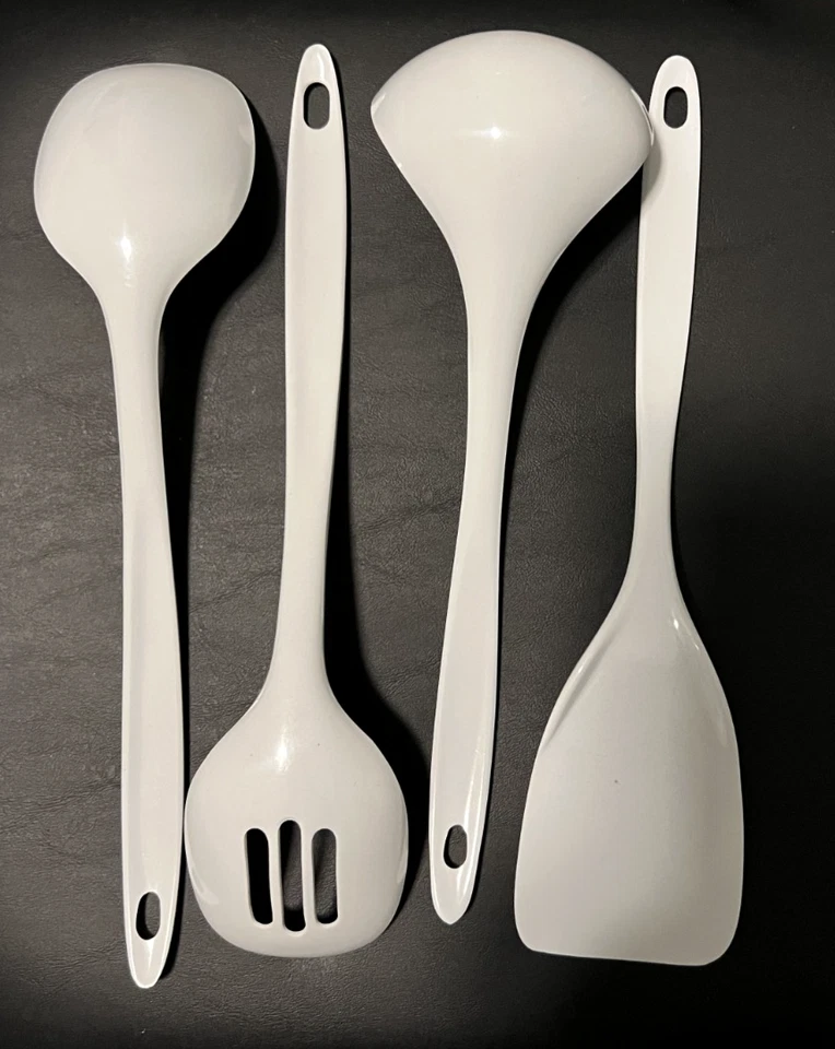 Reston Lloyd Melamine Utensil Set, 4pc, White - Image 3 of 3