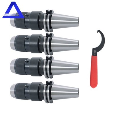 4Pcs CAT40 Collet Chuck CNC Keyless Drill Chuck 1/2'' for HAAS CAT40 APU13
