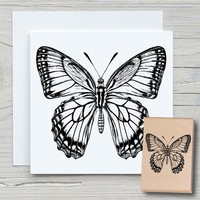 Stempel Schmetterling Filigran 02 - Motivstempel Holzstempel Scrapbooking Tiere