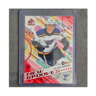 Upper Deck 2025-26 SP Game Used New Grooves Dalibor Dvorsky Red /299 Blues