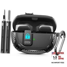 for Bose Ultra Open Earbuds Case Cover 2024 with Cleaner Kit,Military Black