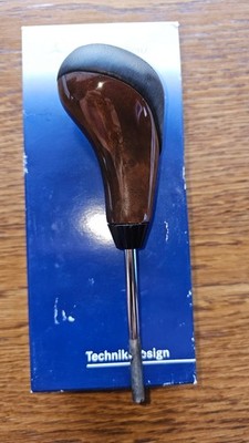 Mercedes R129 W140 C140 Gear knob LEATHER  Black/ WOOD  ORIGINAL NEW with BOX
