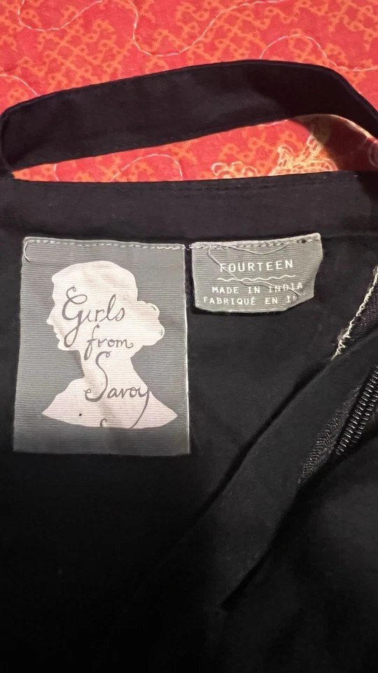 Vestido de Verano Anthropologie Niñas De Saboya Flor Algodón Ajuste Acampanado Talla 14 Foto 3 de 4