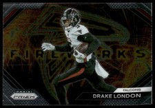 Drake London 2023 Panini Prizm #F-25 Fireworks Atlanta Falcons