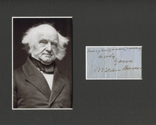 Martin Van Buren US President VP Secretary State Signed Autograph Photo Display