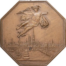 [#1527830] Frankreich, Medaille, Chambre de Commerce de Rouen, 1802, Bronze, Lecomte, A