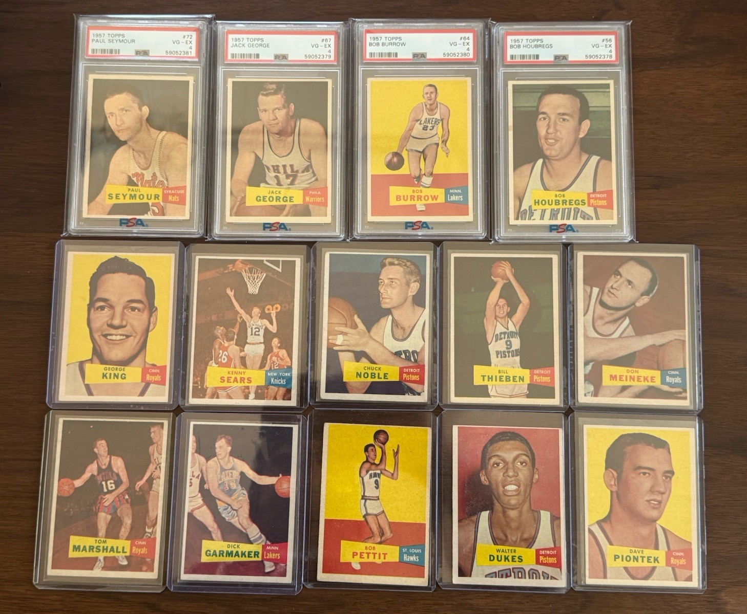 1957-58 Topps Basketball Card Lot of 27 Vintage Cards PSA 4 + Ungraded (NO DUPS)