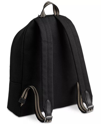 Coach Cargo Backpack Black Canvas Gold Embroidered Logo Laptop Book Bag CAM76 Coach | Bags | Coach Cargo Backpack Black Canvas Gold  main image 4