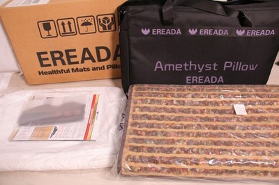 Ereada SOFT AMETHYST TOURMALINE JADE PILLOW 20'' x 12'' x 4'' For Infrared Mats