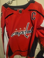 Adidas Washington Capitals Ovechkin NHL Hockey Jersey Red Black White