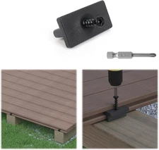 200PCS Hidden Deck Fasteners for Composite Decking Boards Universal 100 SQ. FT