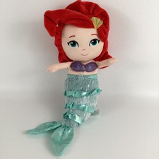 Disney Baby Princess The Little Mermaid Ariel 12" Plush Stuffed Toy Magic Sounds