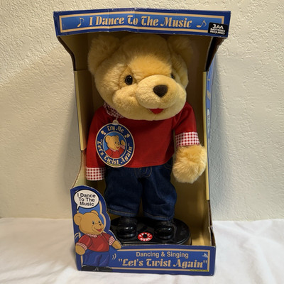 DaNdee Dancing & Singing Teddy Bear Plush ''Let's Twist Again'' Battery, Y07530MU
