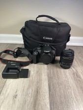Canon EOS Rebel T7 DSLR EF-S 18-55mm IS II Lens Bag Battery Charger- tested