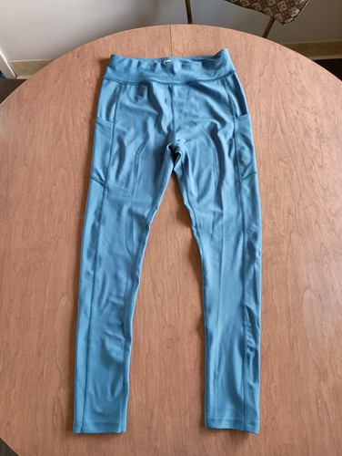 Runway Girls Teal Blue Quick Dry Activewear Yoga Leggings Size Large 12-14